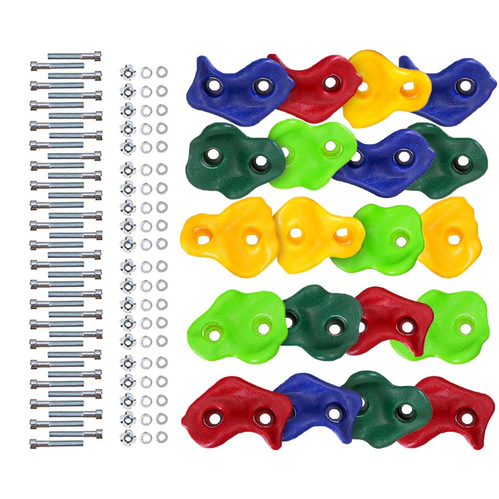 Set pietre de catarat, Zola, 20 bucati, creaza-ti perete de alpinism pentru copiii, multicolor Set pietre de catarat, Zola, 20 bucati, creaza-ti perete de alpinism pentru copiii, multicolor